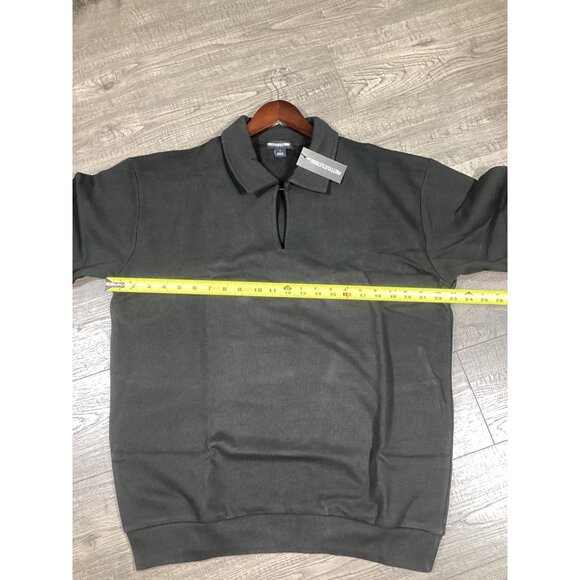 PrettyLittleThing Black Premium Collared Oversized Womens Sweatshirt Size S New - Picture 5 of 7